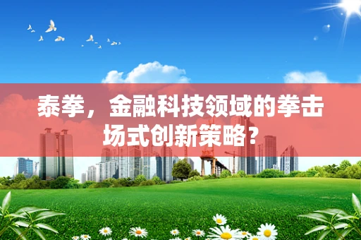 泰拳，金融科技领域的拳击场式创新策略？