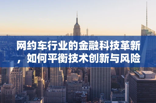 网约车行业的金融科技革新，如何平衡技术创新与风险管理？