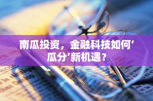 南瓜投资，金融科技如何‘瓜分’新机遇？