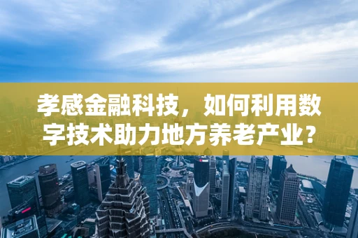 孝感金融科技，如何利用数字技术助力地方养老产业？