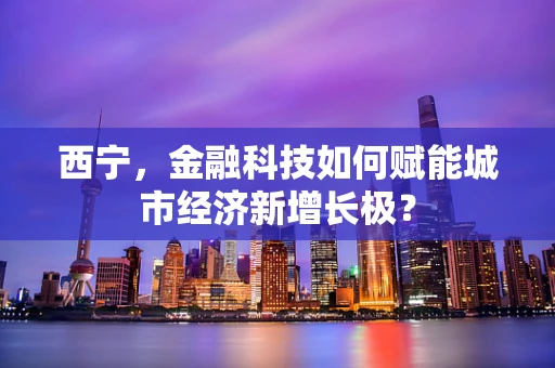 西宁，金融科技如何赋能城市经济新增长极？