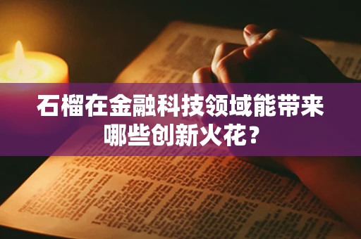 石榴在金融科技领域能带来哪些创新火花？