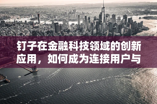 钉子在金融科技领域的创新应用，如何成为连接用户与服务的‘超级钥匙’？