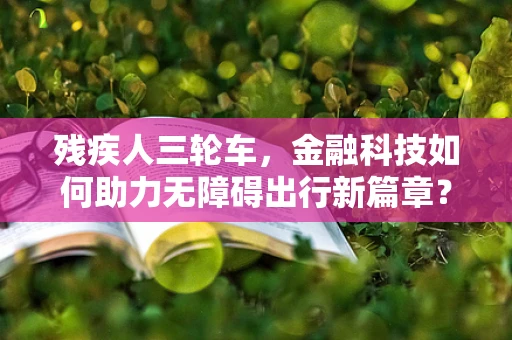 残疾人三轮车，金融科技如何助力无障碍出行新篇章？