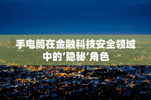 手电筒在金融科技安全领域中的‘隐秘’角色