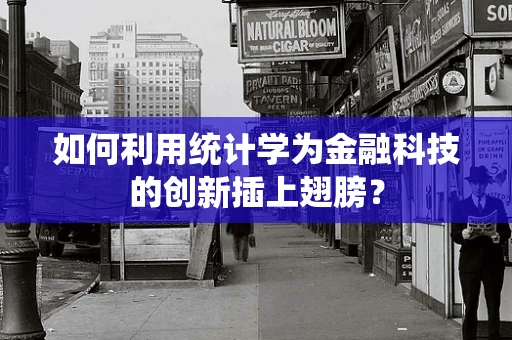 如何利用统计学为金融科技的创新插上翅膀？
