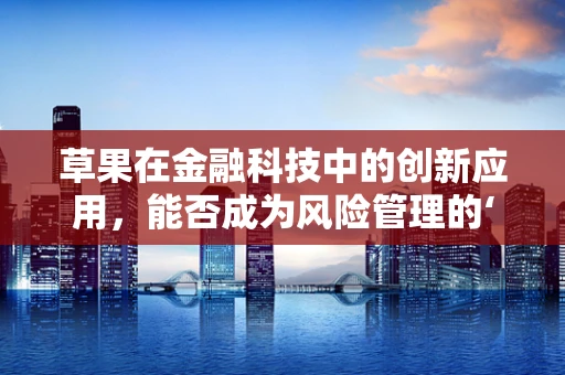 草果在金融科技中的创新应用，能否成为风险管理的‘秘制调料’？
