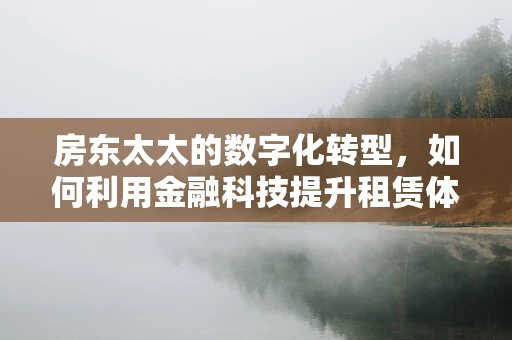 房东太太的数字化转型，如何利用金融科技提升租赁体验？
