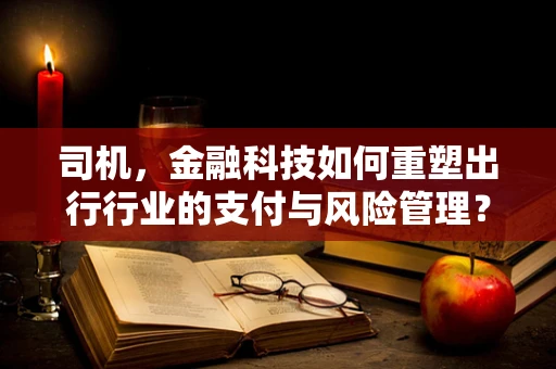 司机，金融科技如何重塑出行行业的支付与风险管理？