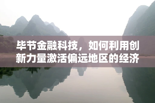 毕节金融科技，如何利用创新力量激活偏远地区的经济引擎？