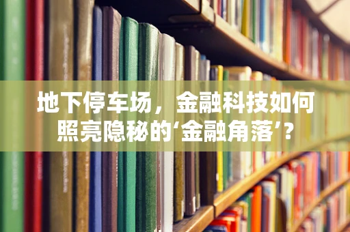 地下停车场，金融科技如何照亮隐秘的‘金融角落’？