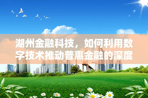 湖州金融科技，如何利用数字技术推动普惠金融的深度发展？