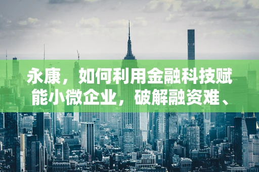 永康，如何利用金融科技赋能小微企业，破解融资难、融资贵困境？