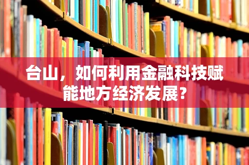 台山，如何利用金融科技赋能地方经济发展？