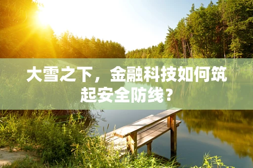 大雪之下，金融科技如何筑起安全防线？