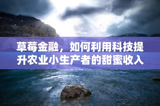 草莓金融，如何利用科技提升农业小生产者的甜蜜收入？