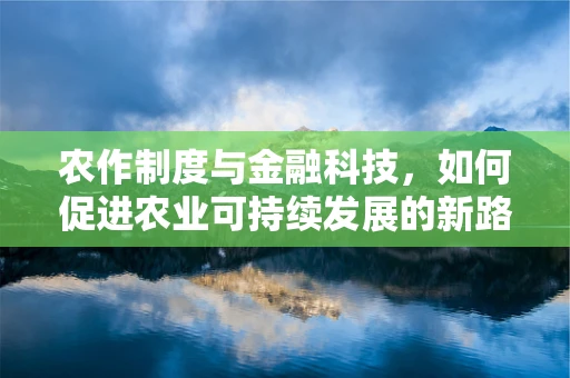 农作制度与金融科技，如何促进农业可持续发展的新路径？