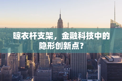 晾衣杆支架，金融科技中的隐形创新点？