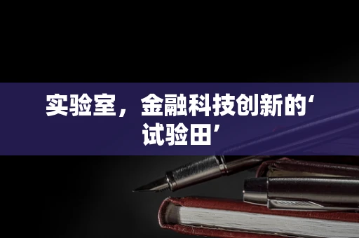 实验室，金融科技创新的‘试验田’