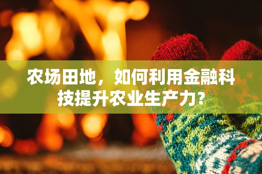 农场田地，如何利用金融科技提升农业生产力？