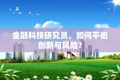 金融科技研究员，如何平衡创新与风险？