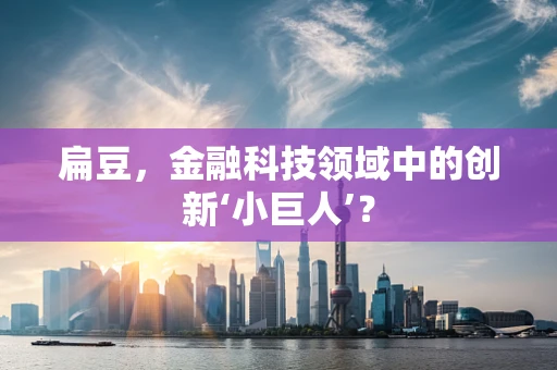 扁豆，金融科技领域中的创新‘小巨人’？