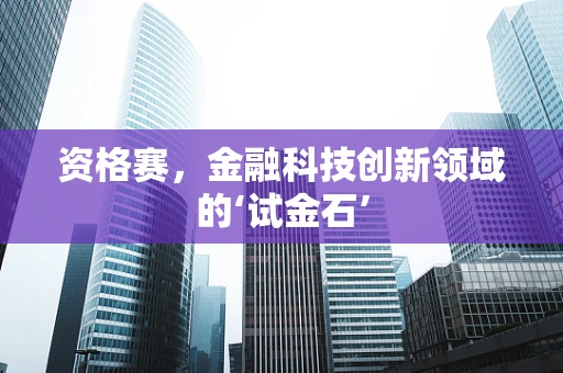 资格赛，金融科技创新领域的‘试金石’