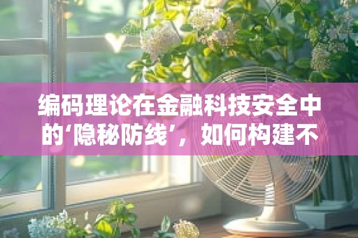 编码理论在金融科技安全中的‘隐秘防线’，如何构建不可破译的数字安全网？