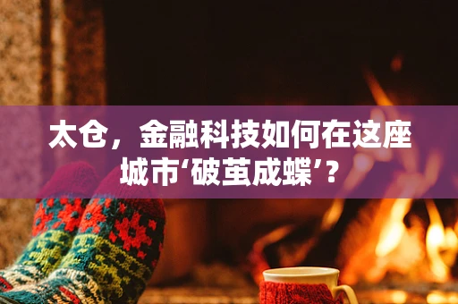 太仓，金融科技如何在这座城市‘破茧成蝶’？