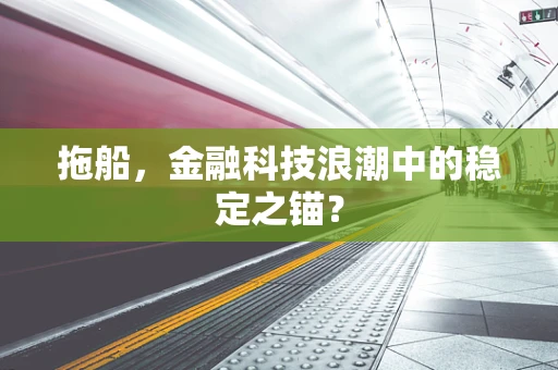 拖船，金融科技浪潮中的稳定之锚？