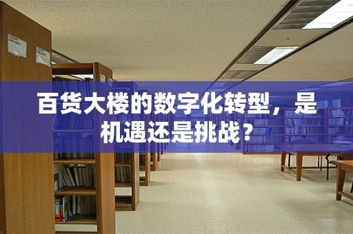 百货大楼的数字化转型，是机遇还是挑战？