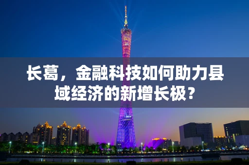 长葛，金融科技如何助力县域经济的新增长极？