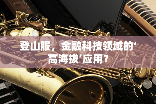 登山服，金融科技领域的‘高海拔’应用？