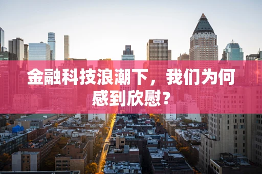 金融科技浪潮下，我们为何感到欣慰？