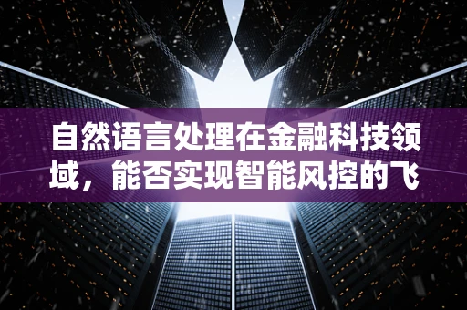 自然语言处理在金融科技领域，能否实现智能风控的飞跃？