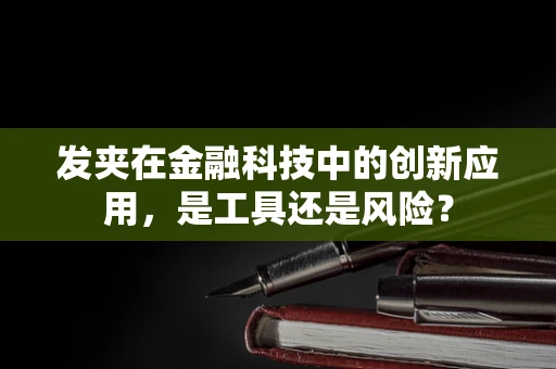 发夹在金融科技中的创新应用，是工具还是风险？