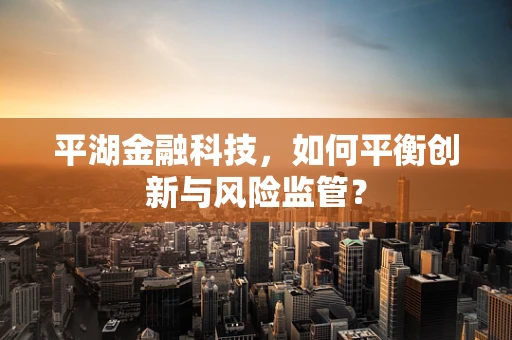 平湖金融科技，如何平衡创新与风险监管？