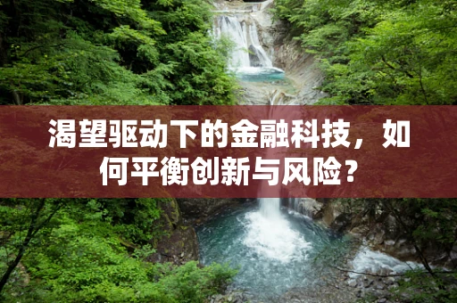 渴望驱动下的金融科技，如何平衡创新与风险？
