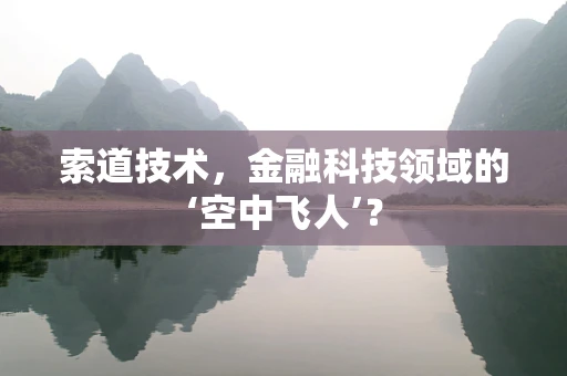 索道技术，金融科技领域的‘空中飞人’？