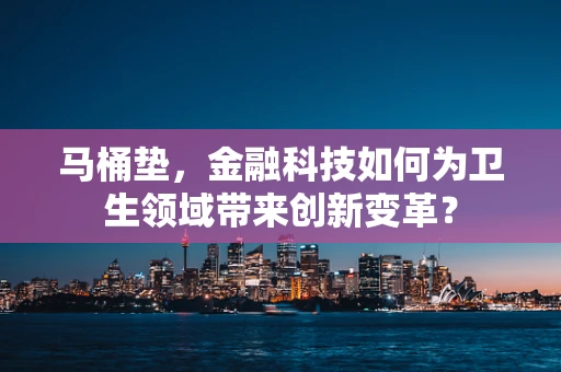 马桶垫，金融科技如何为卫生领域带来创新变革？