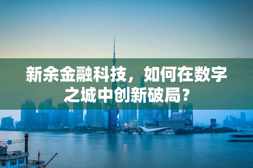 新余金融科技，如何在数字之城中创新破局？