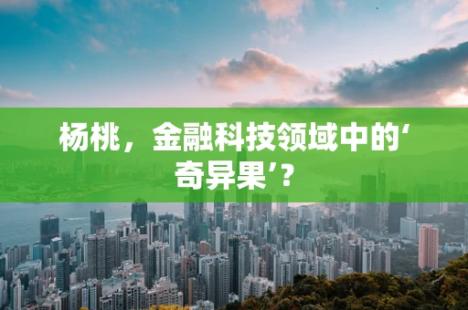 杨桃，金融科技领域中的‘奇异果’？