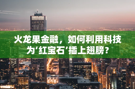 火龙果金融，如何利用科技为‘红宝石’插上翅膀？