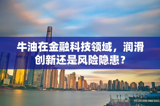 牛油在金融科技领域，润滑创新还是风险隐患？