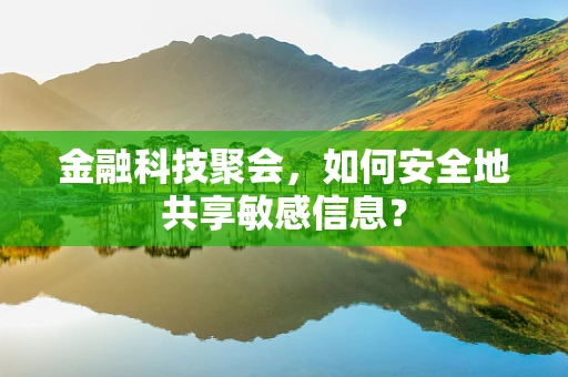 金融科技聚会，如何安全地共享敏感信息？