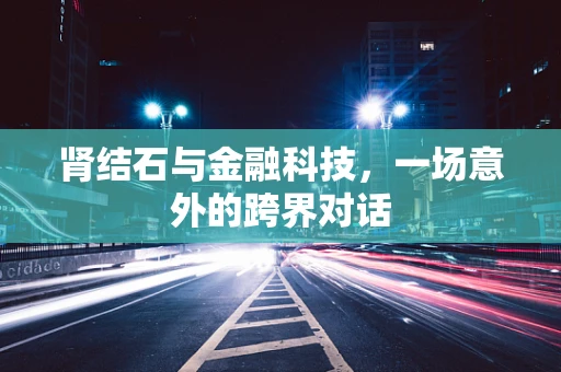 肾结石与金融科技，一场意外的跨界对话