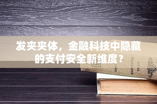 发夹夹体，金融科技中隐藏的支付安全新维度？