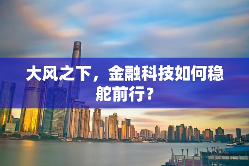大风之下，金融科技如何稳舵前行？