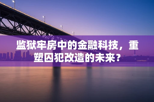 监狱牢房中的金融科技，重塑囚犯改造的未来？