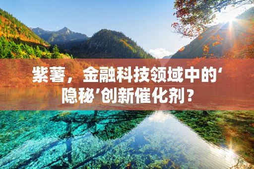 紫薯，金融科技领域中的‘隐秘’创新催化剂？